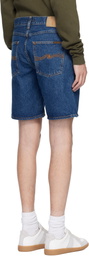Nudie Jeans Blue Seth Denim Shorts