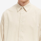 Auralee Men's Cord Shirt in Ivory