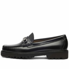 Bass Weejuns Men's 90s Lincoln Horse Bit Loafer in Black Leather