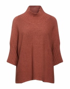 Manila Grace Womens Turtleneck Tan