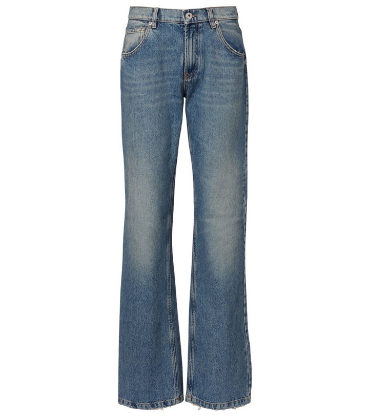 Photo: Blumarine Logo straight jeans