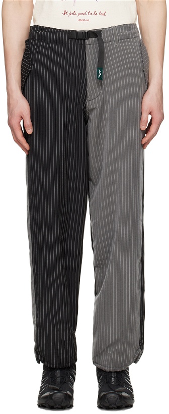 Photo: Afield Out Black & Gray Pinstripe Trousers
