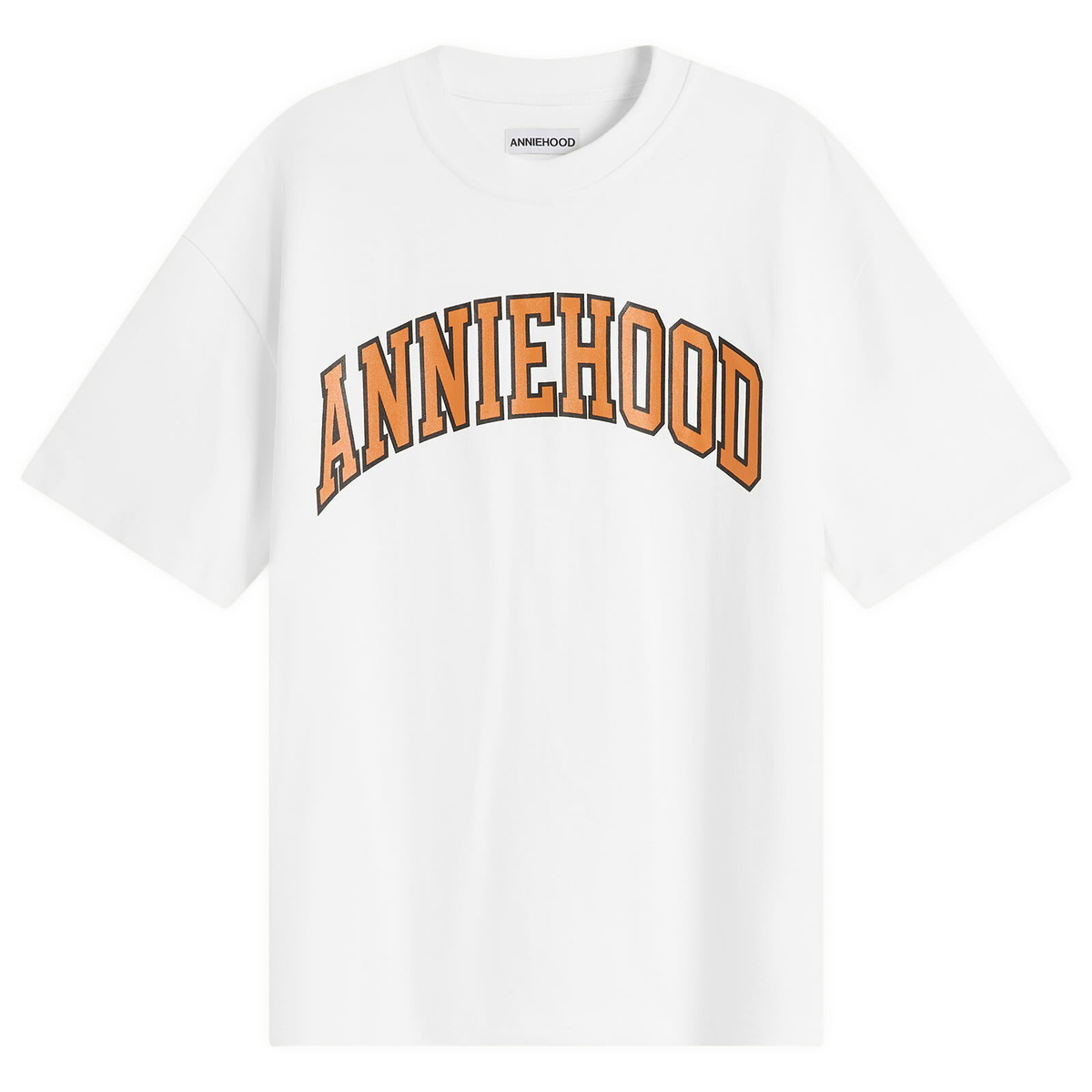 ANNIE HOOD Men's College Arch T-Shirt in White