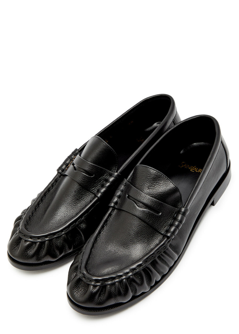 Saint Laurent Le Loafer 15 Leather Loafers Black