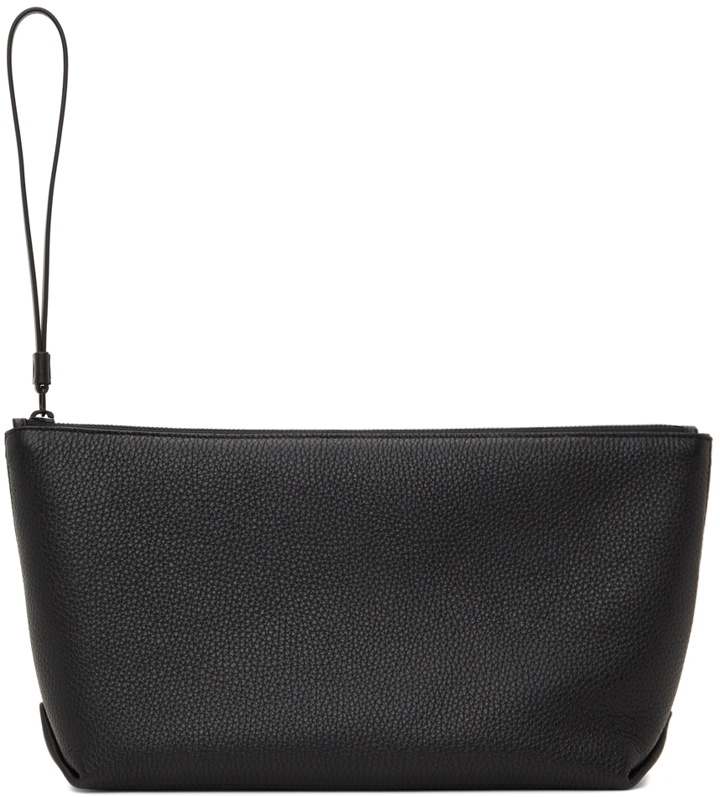 Photo: Maison Margiela Black Grained Leather Pouch