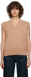 extreme cashmere Tan n°243 Spencer Vest