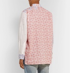 Loewe - Asymmetric Logo-Print Cotton-Poplin Shirt - Multi