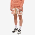 Rhude Men's Orange Yachting Short in Clementine/Creme