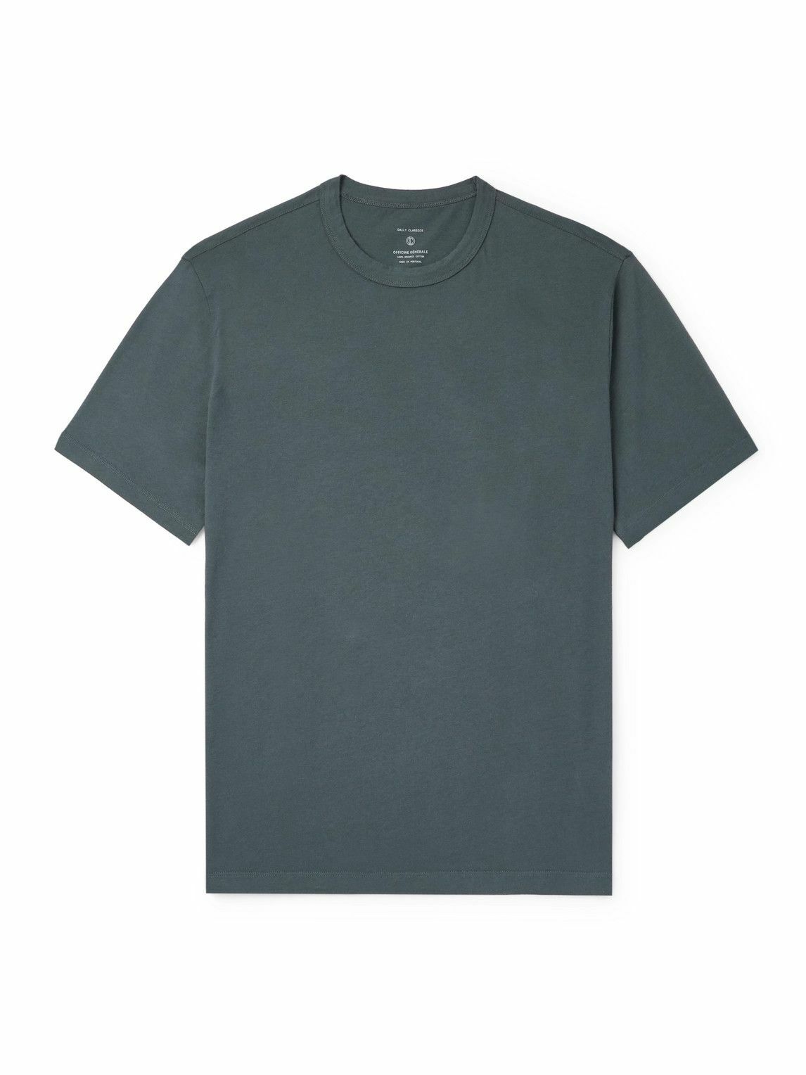 Officine Générale - Organic Cotton-Jersey T-Shirt - Black