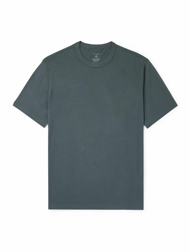 Photo: Officine Générale - Organic Cotton-Jersey T-Shirt - Black
