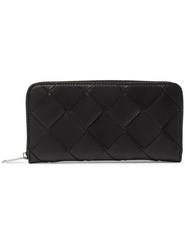 Photo: BOTTEGA VENETA - Intrecciato Leather Zip-Around Wallet