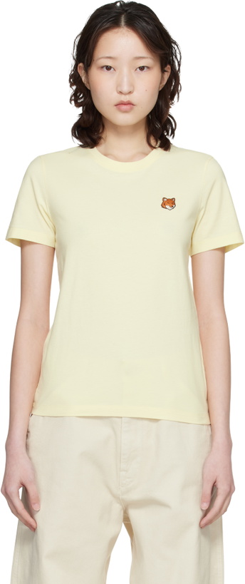 Photo: Maison Kitsuné Yellow Fox Head Regular T-shirt