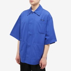 Off-White Men's BOOKISH FLOWER UTILITY SHIRT in Blue