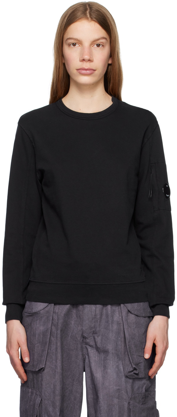 Cp company black hot sale lens sweatshirt