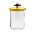 Alessi Glass Jar in Yellow/Black/White