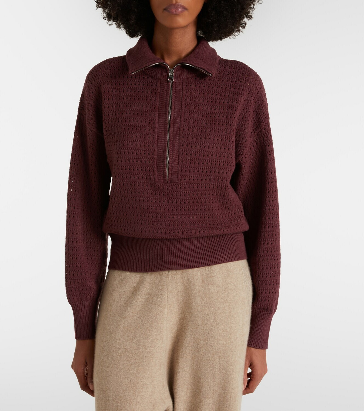 Varley Darla half-zip sweater