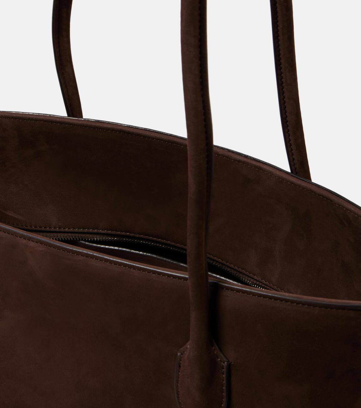 The Row Terrasse Medium suede shoulder bag