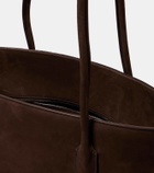 The Row Terrasse Medium suede shoulder bag