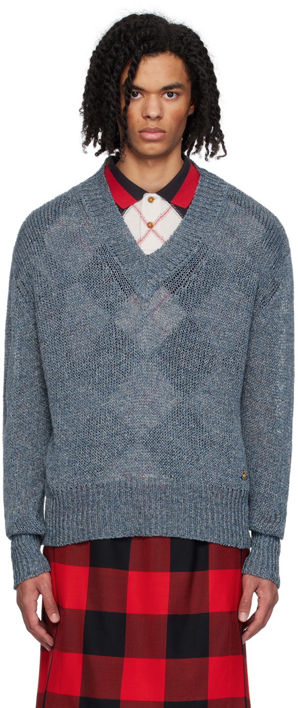 Vivienne Westwood Blue Alex Sweater Vivienne Westwood