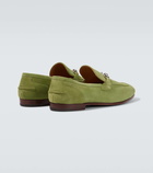 Gucci Jordaan Horsebit suede loafers