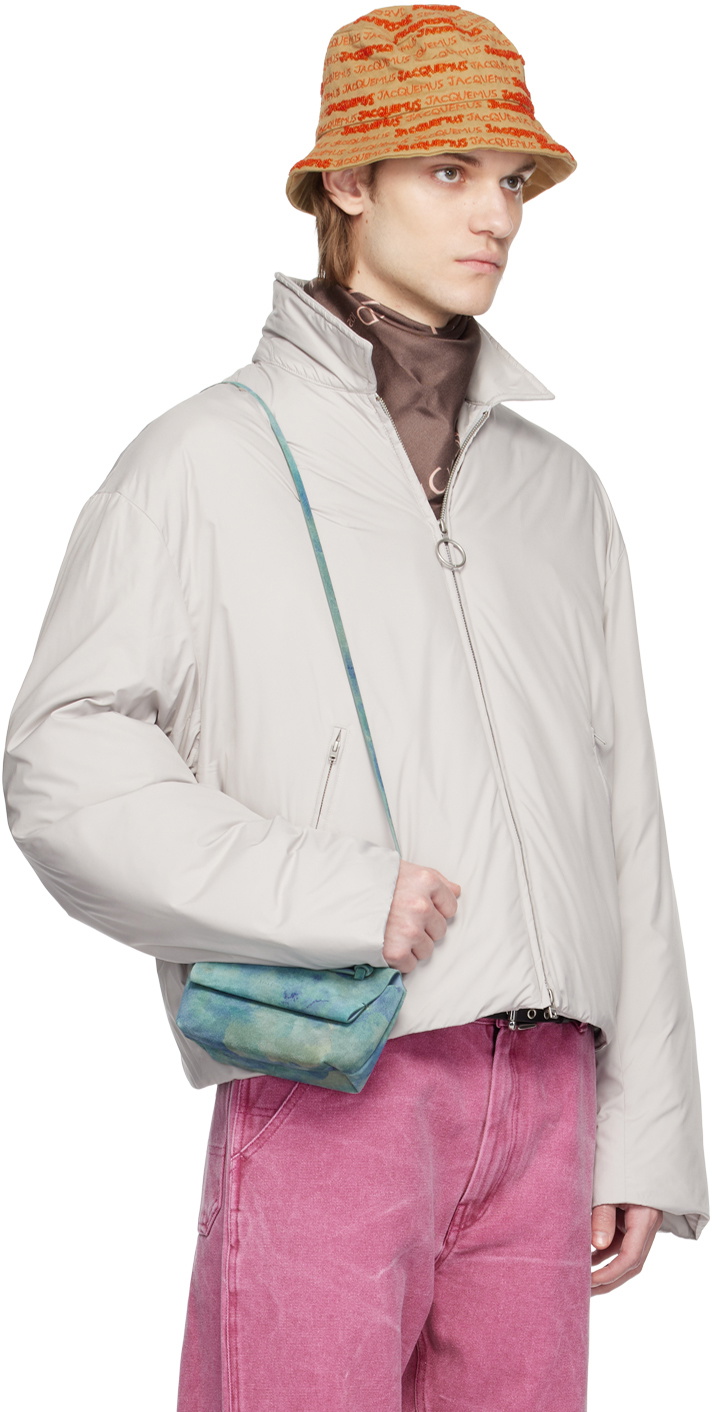 Acne Studios Gray Zip-Up Down Jacket Acne Studios