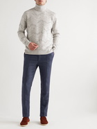 Brioni - Sidney Slim-Fit Tapered Linen Drawstring Trousers - Blue