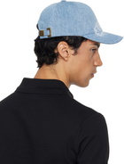 Balmain Blue Denim Cap