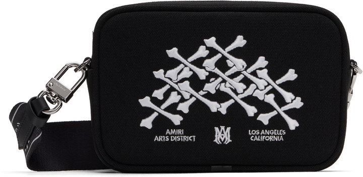Photo: AMIRI Black Bones Stacked Camera Case Bag