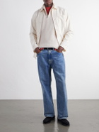 Mr P. - Wool and Cashmere-Blend Half-Zip Sweater - Neutrals