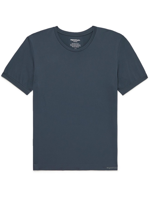 Photo: ORGANIC BASICS - SilverTech Active Recycled Nylon T-Shirt - Blue