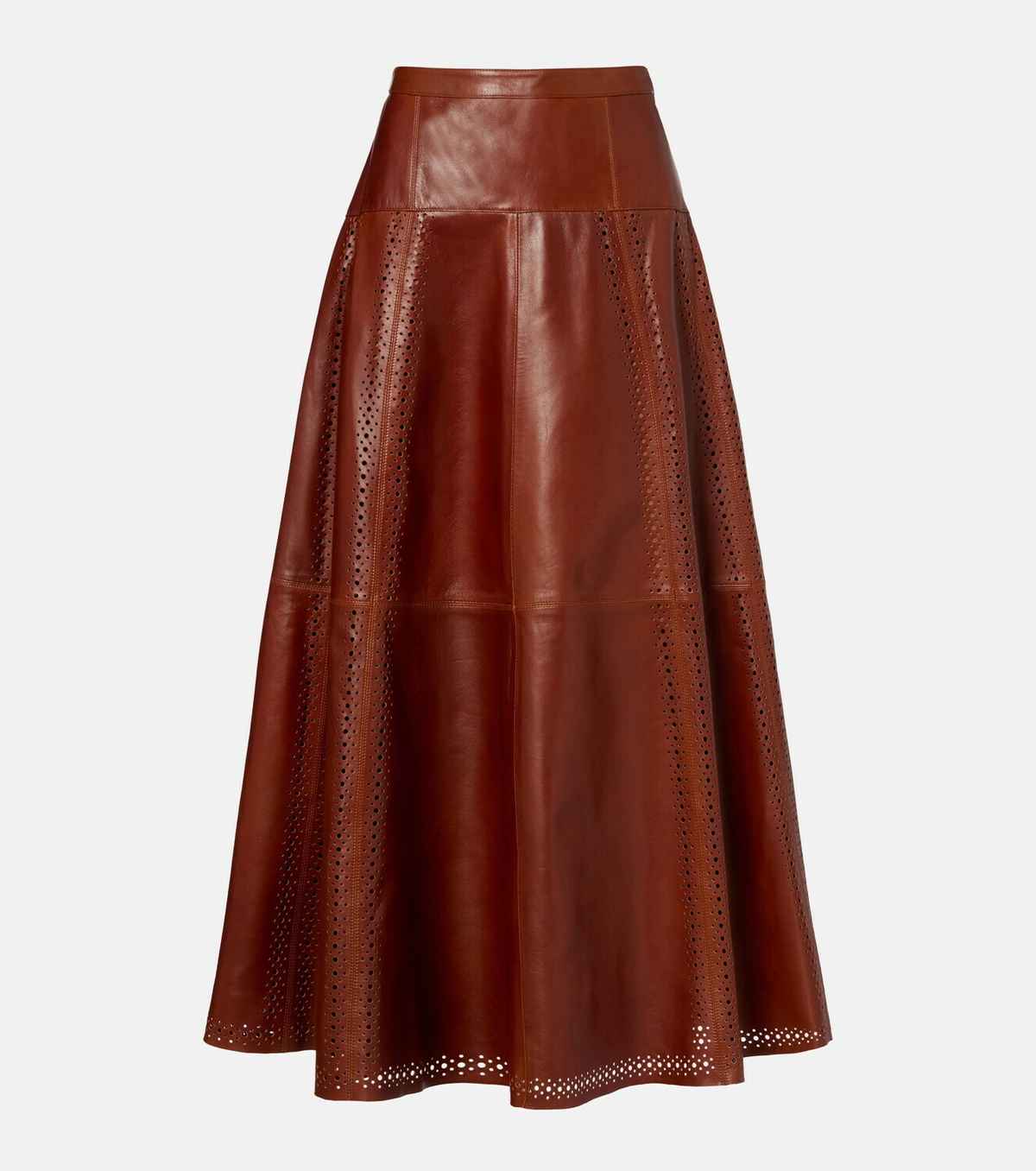 Ulla Johnson Aninda leather midi skirt
