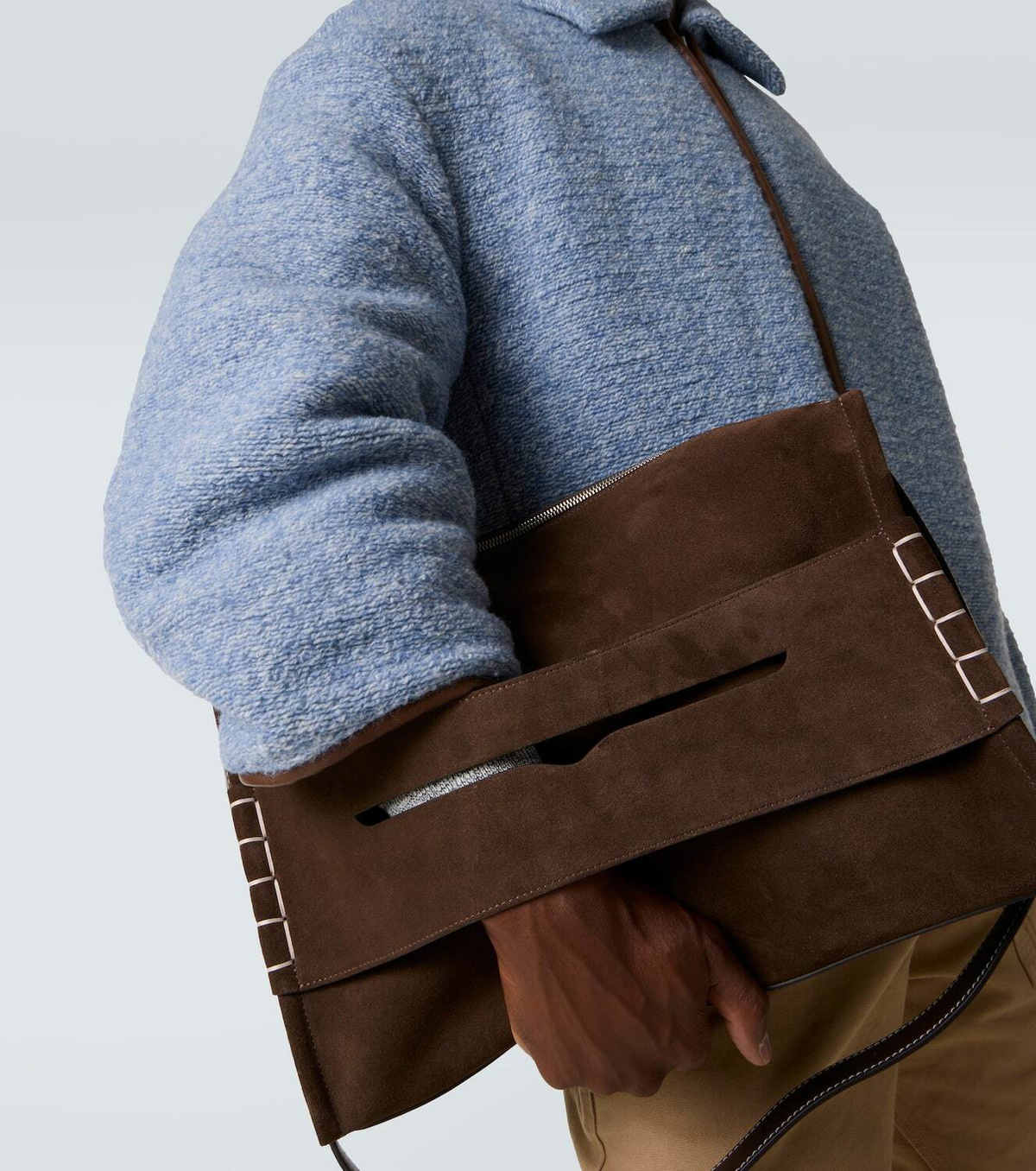 JW Anderson Loafer suede shoulder bag