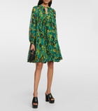 Max Mara Pina floral georgette minidress