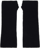 MM6 Maison Margiela Black Fisherman Knit Arm Warmers