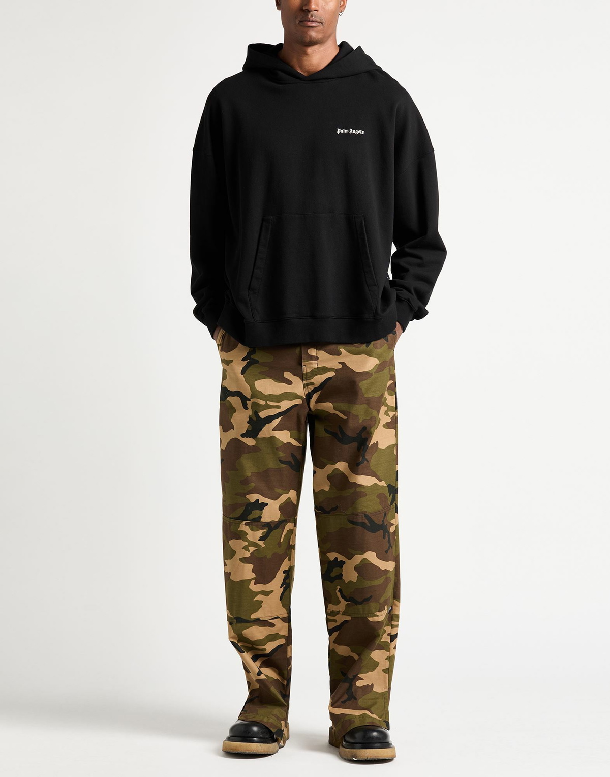 Palm Angels Mens Sweatshirt in Black