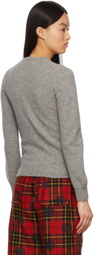COMME des GARÇONS PLAY Grey Double Heart Cardigan