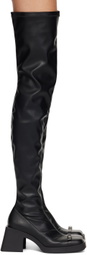 Justine Clenquet Black Jordan Tall Boots