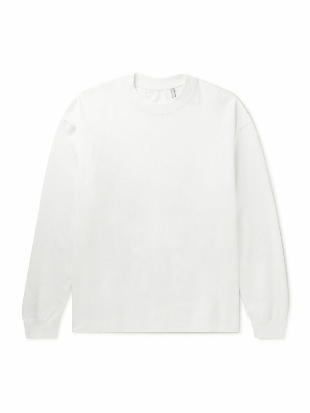 Photo: Kaptain Sunshine - Suvin Supima Cotton-Jersey T-Shirt - White