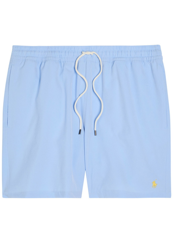 Photo: Polo Ralph Lauren Traveller Logo-embroidered Woven Swim Shorts Blue
