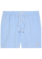 Polo Ralph Lauren Traveller Logo-embroidered Woven Swim Shorts Blue