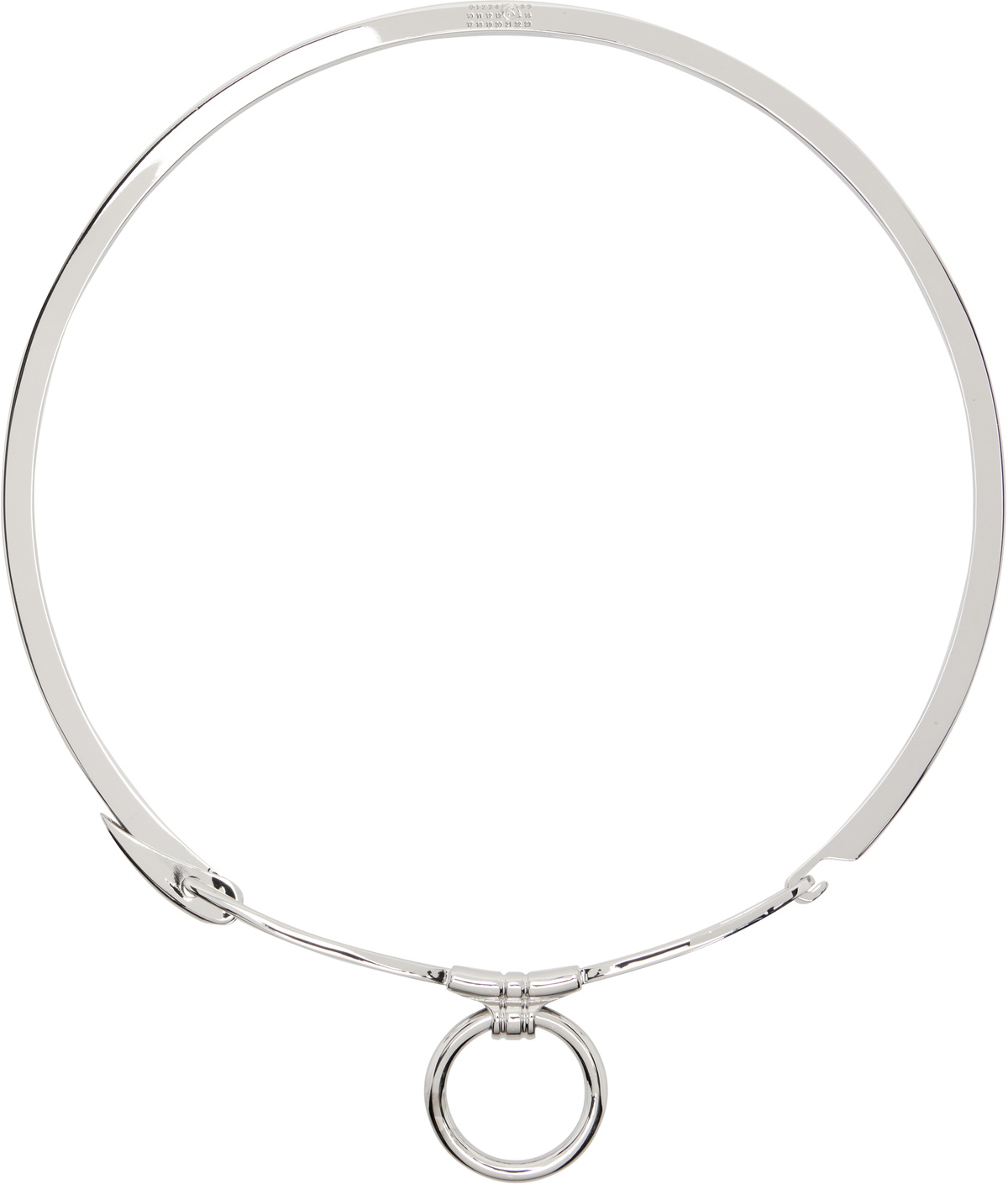MM6 Maison Margiela Silver Keychain Choker
