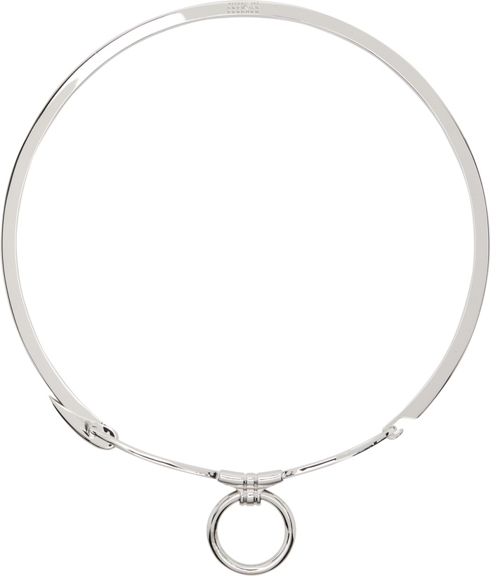 Photo: MM6 Maison Margiela Silver Keychain Choker