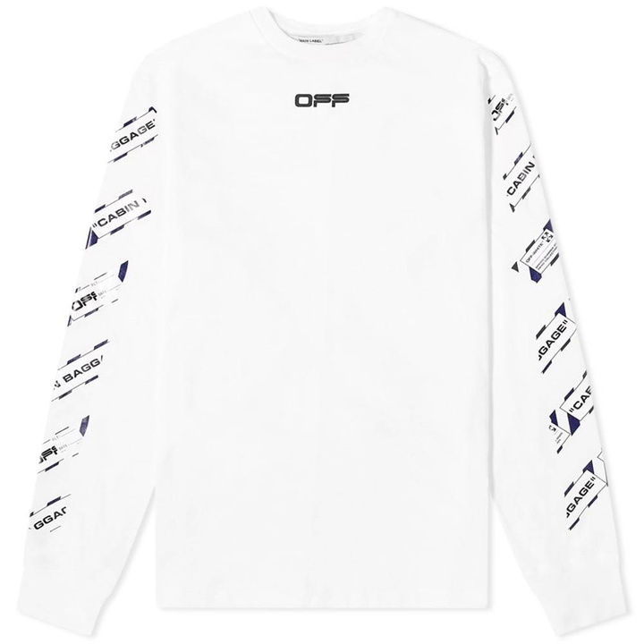 Photo: Off-White Long Sleeve Airport Tape Tee