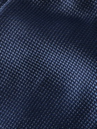 Paul Smith - 8cm Embroidered Silk and Linen-Blend Grenadine Tie