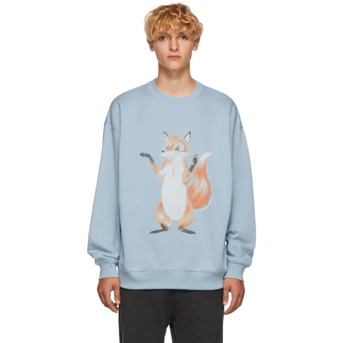 Photo: Acne Studios Blue Fox Crewneck Sweatshirt