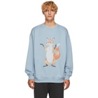 Acne Studios Blue Fox Crewneck Sweatshirt