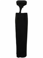 LOUISA BALLOU - Carve Stretch Viscose Long Dress