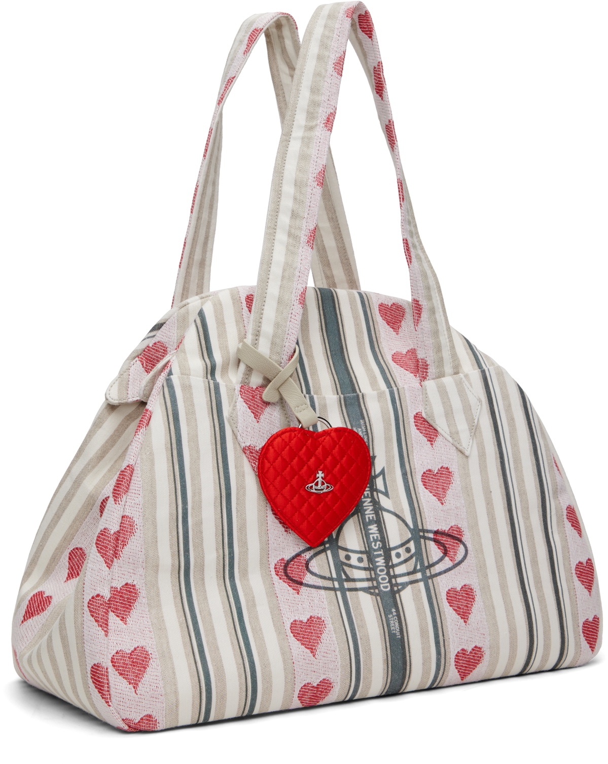 Vivienne Westwood Beige Large Archive Yasmine Hand Bag Vivienne