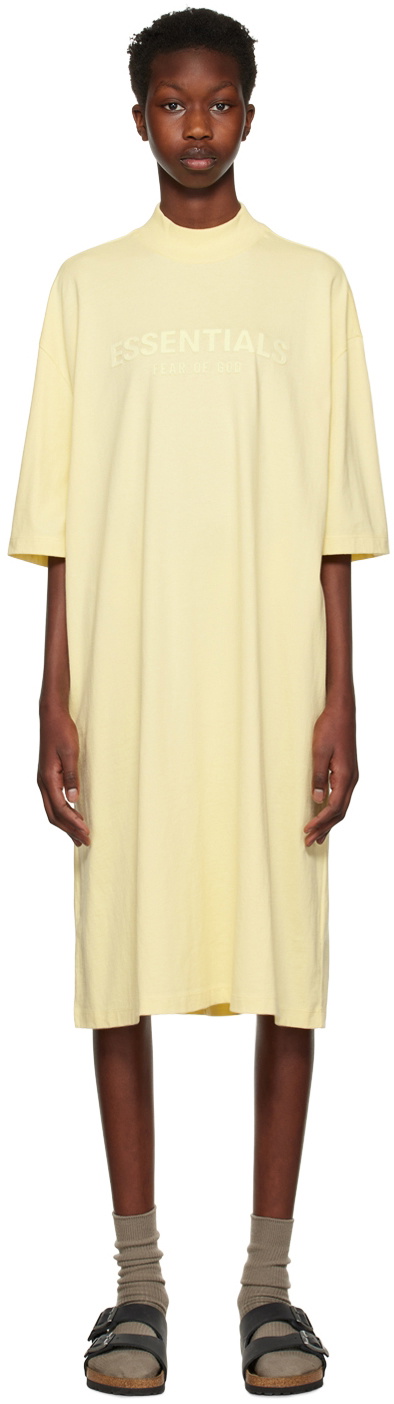 Essentials Yellow Short Sleeve Minidress