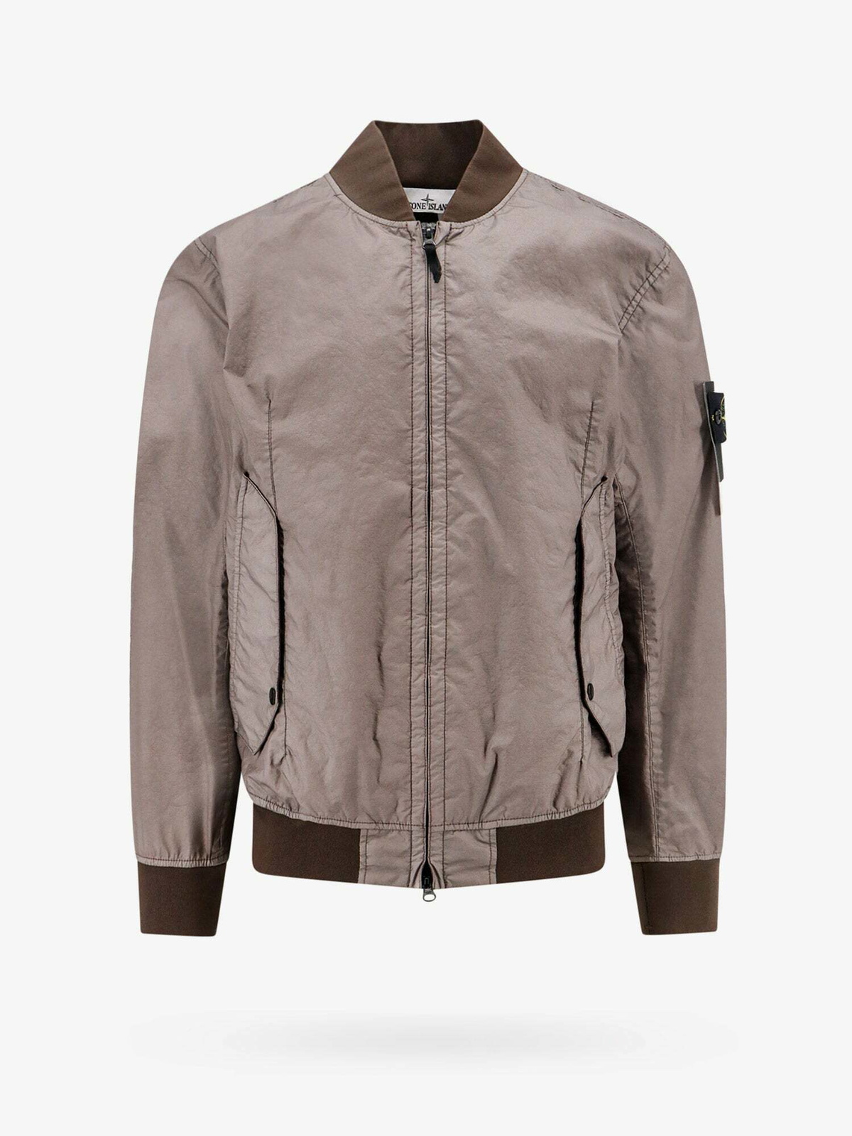 Stone Island Jacket Brown Mens Stone Island